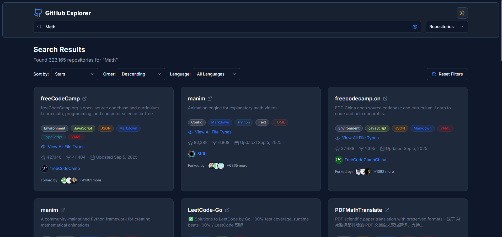 Github Explorer